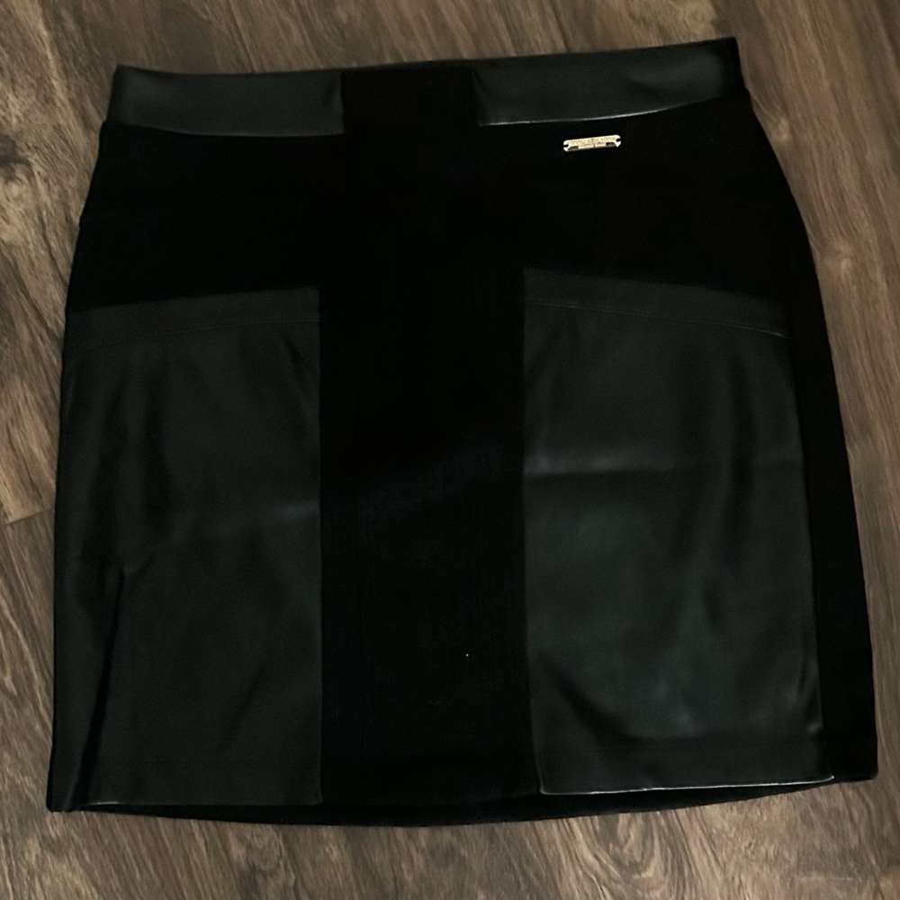 Marc New York Sleek Black Mini Skirt